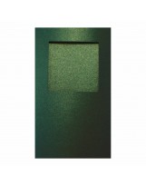 О32003 Открытка тройная квадрат зеленая перламутровая