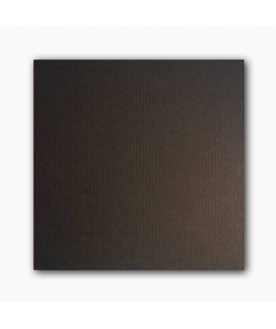 О22010 Мини-открытка двойная темно-коричневая фактурная