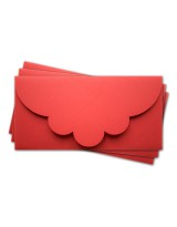 ОК2005 Основа для подарочного конверта №2 комплект 3шт. Цвет красный матовый