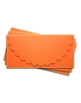 ОК1008 Основа для подарочного конверта №1 комплект 3шт.  Цвет оранжевый матовый