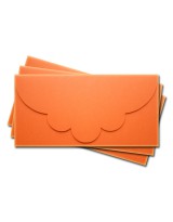 ОК2008 Основа для подарочного конверта №2 комплект 3шт. Цвет оранжевый матовый
