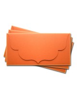 ОК3008 Основа для подарочного конверта №3 комплект 3шт. Цвет оранжевый матовый