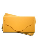 ОК4007 Основа для подарочного конверта №4 комплект 3шт. Цвет желтый матовый