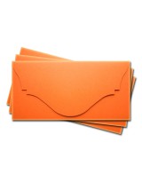 ОК4008 Основа для подарочного конверта №4 комплект 3шт. Цвет оранжевый матовый
