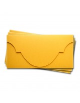 ОК5007 Основа для подарочного конверта №5 комплект 3шт. Цвет желтый матовый