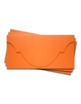 ОК5008 Основа для подарочного конверта №5 комплект 3шт. Цвет оранжевый матовый