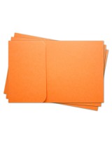 ОПК1008 Основа для оформления  подарочной КАРТЫ №1 КОМПЛЕКТ 3шт. Цвет оранжевый матовый