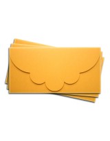 ОК2007 Основа для подарочного конверта №2 комплект 3шт. Цвет желтый матовый