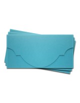ОК5006 Основа для подарочного конверта №5 комплект 3шт. Цвет ярко-голубой матовый