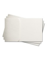 ОПК1101 Основа для оформления  подарочной КАРТЫ №1 КОМПЛЕКТ 3шт. Цвет белый, фактура 